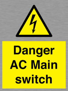 Danger AC Main switch 